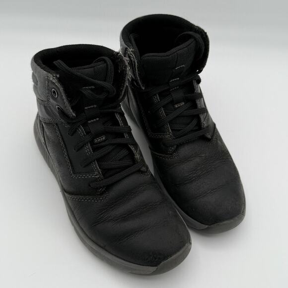 Timberland Boltero Boys Sneaker Shoes Lace-Up Black Suede Kids Size US1 - Picture 2 of 8